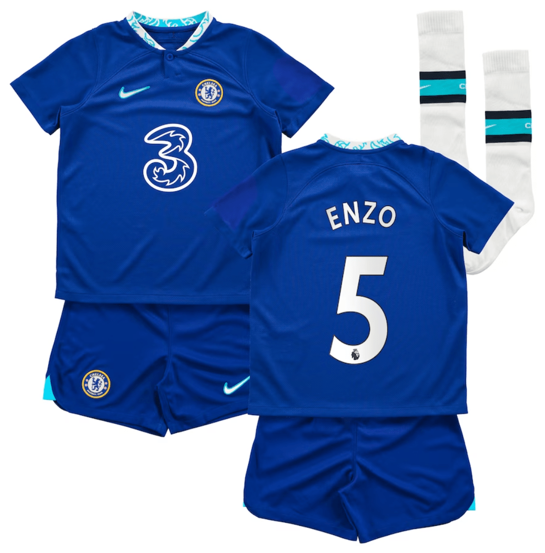 Enzo Chelsea 22/23 Home Kids Kit - JerseyMotion