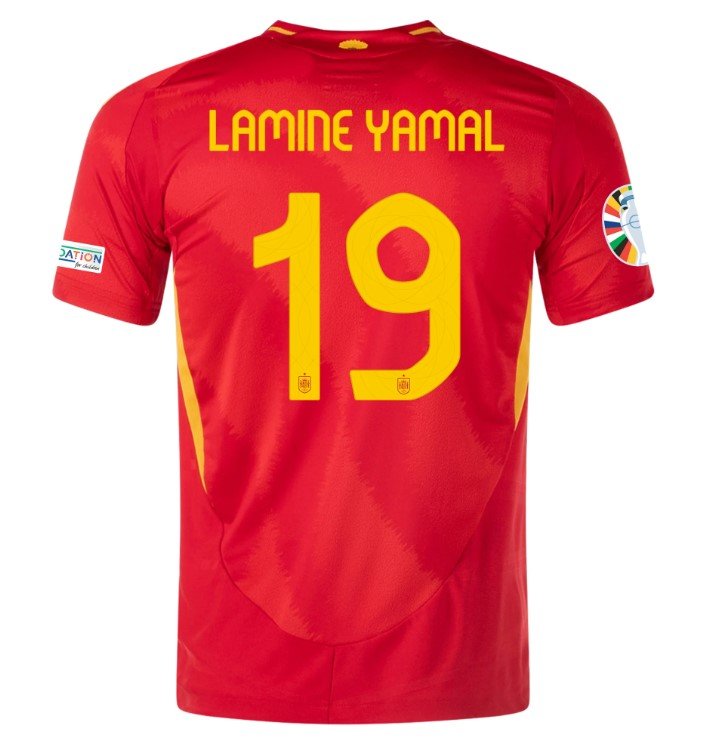 Lamine Yamal Spain 2425 Authentic Home Jersey