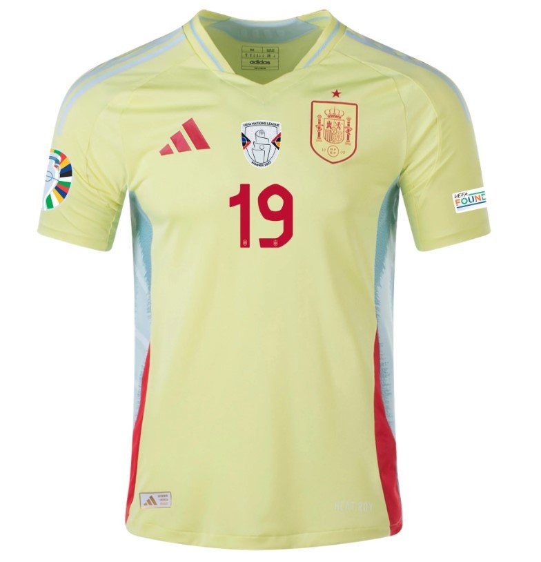 Lamine Yamal Spain25 Authentic Away Jersey