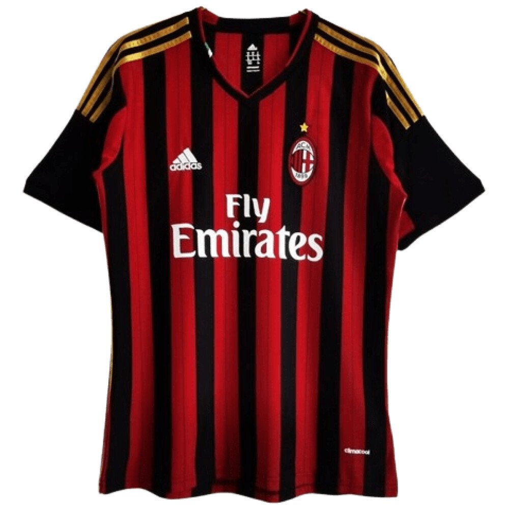AC Milan 13/14 Home Long Sleeve Jersey - JerseyMotion -