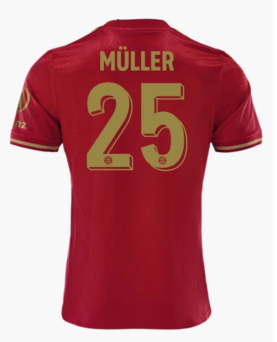Müller Bayern Munich 125th Anniversary Jersey