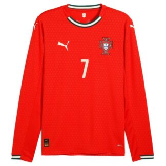 Ronaldo Portugal 2025 Home Long Sleeve Jersey