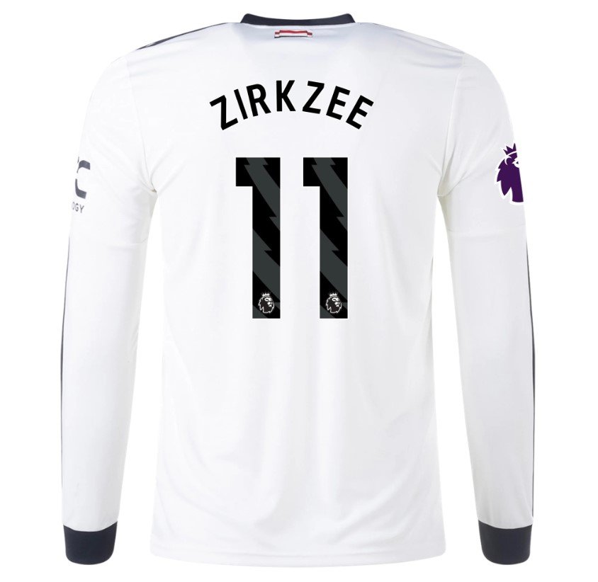 Zirkzee Manchester United 2425 Third Long Sleeve Jersey