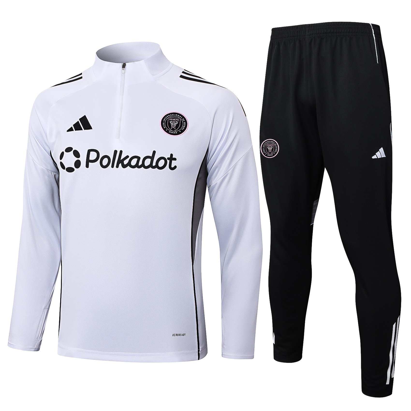 Inter Miami 2025 Half Zip Training Kit - White Edition