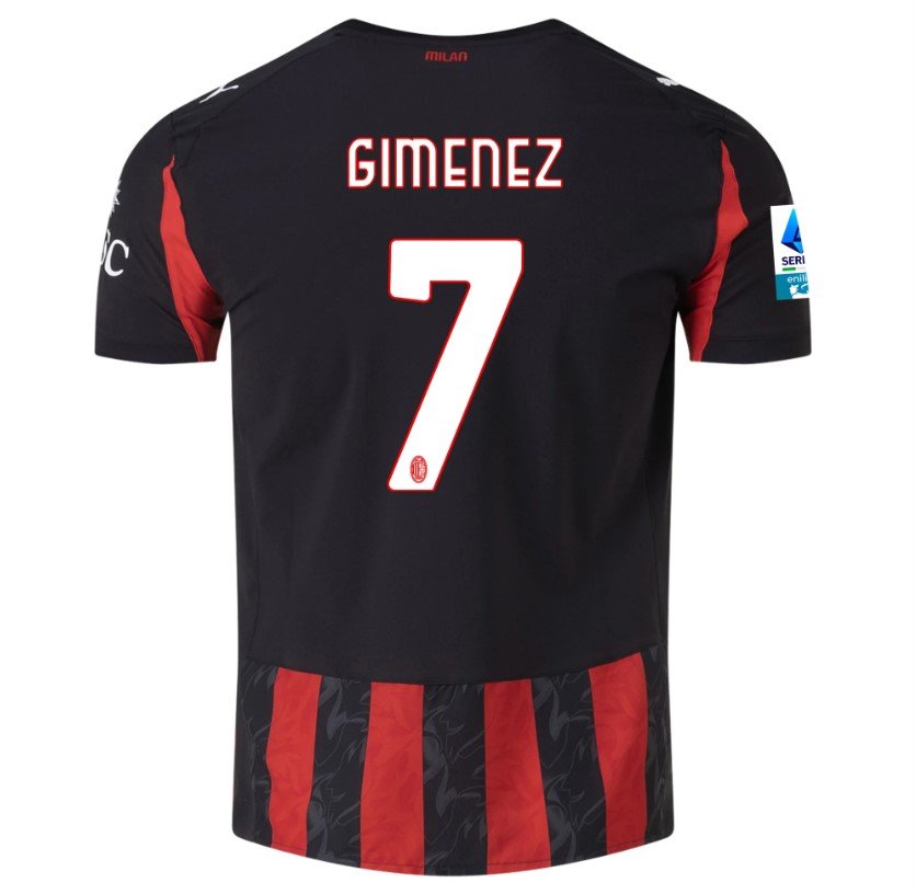 Gimenez AC Milan 2526 Authentic Home Jersey