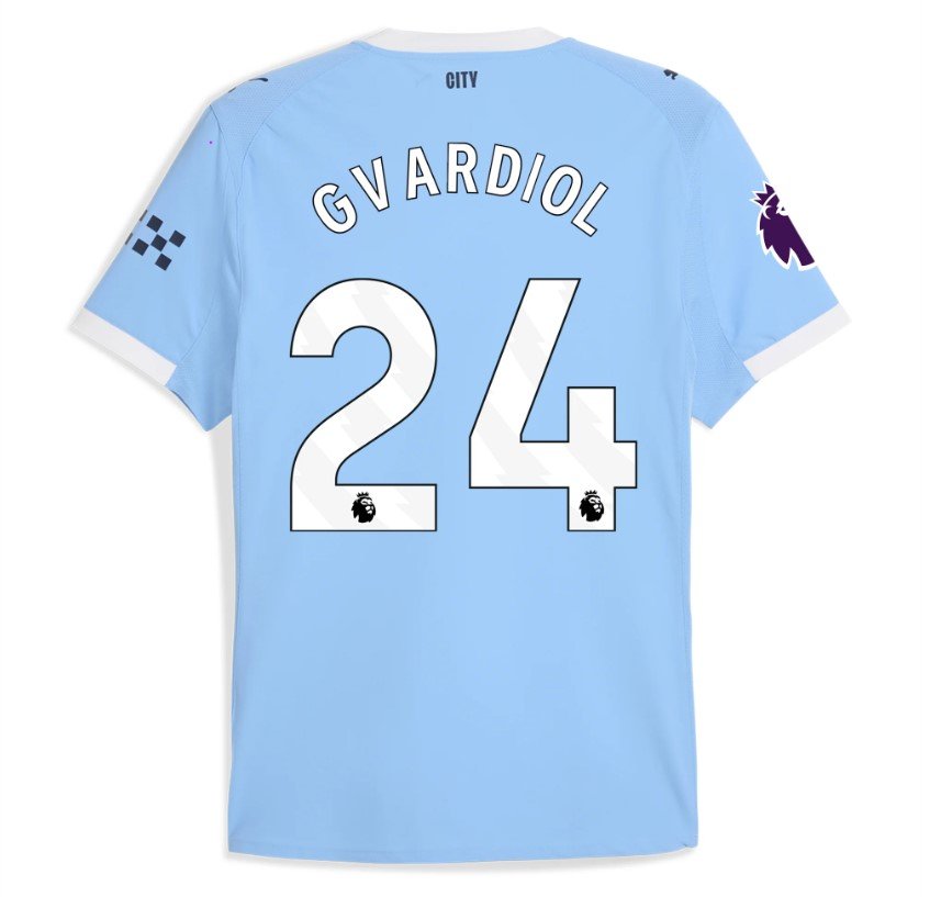 Gvardiol Manchester City 2526 Authentic Home Jersey