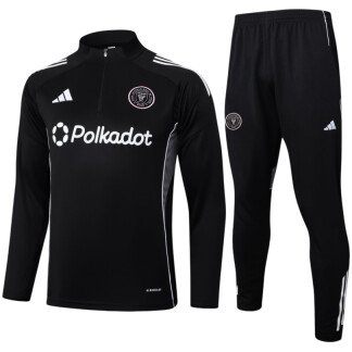 Inter Miami 24/25 Kids Half-Zip Training Kit - Black