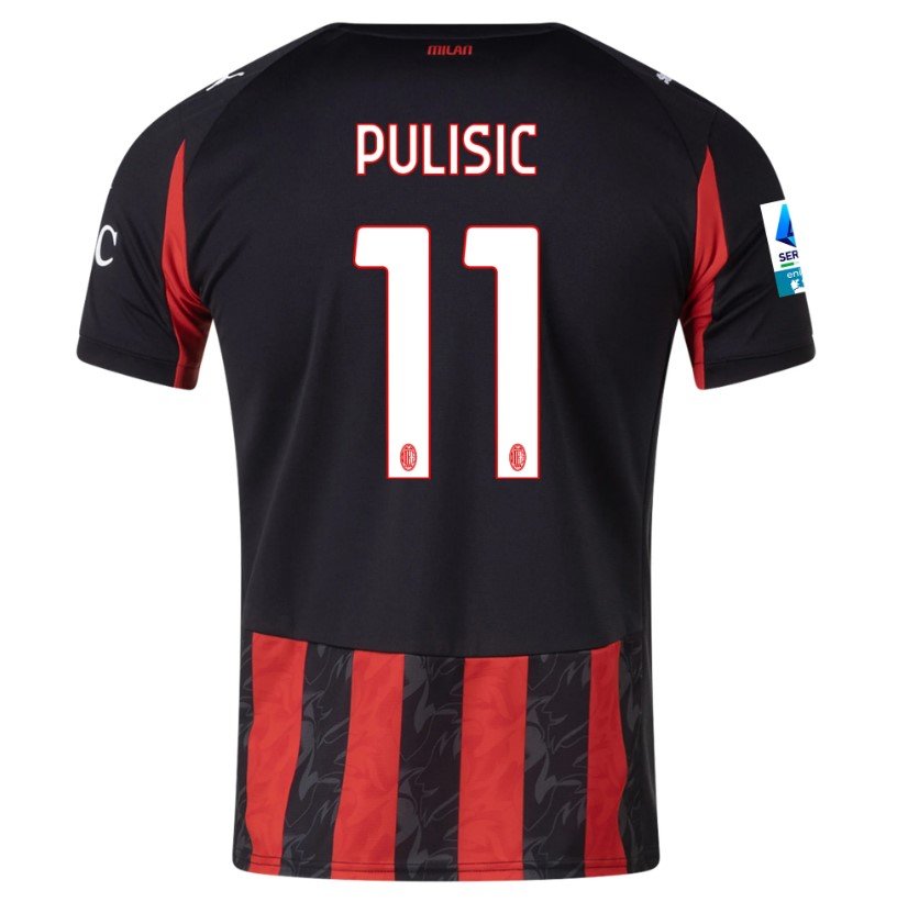 Pulisic AC Milan 2526 Home Jersey