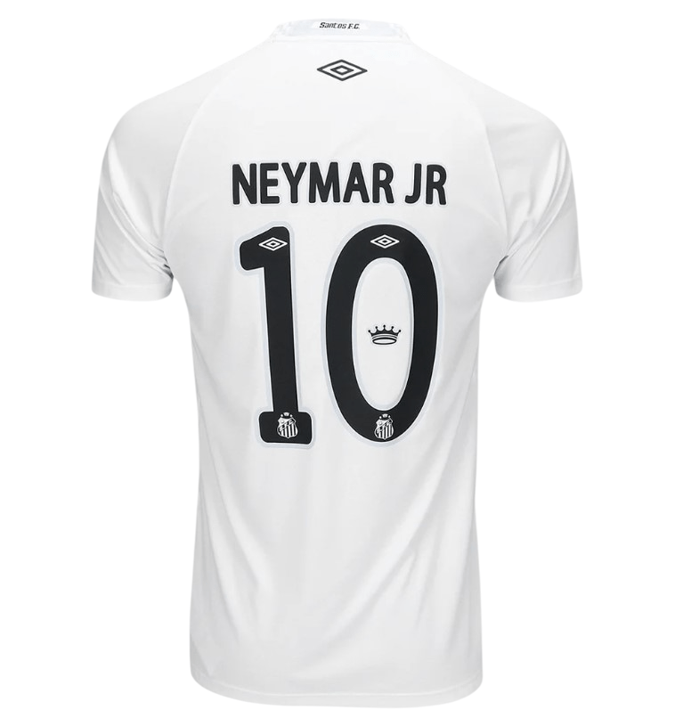 Maillot rétro Neymar Jr #11 Santos FC, maillot de football blanc pour