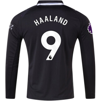 Haaland Manchester City 25/26 Away Long Sleeve Jersey