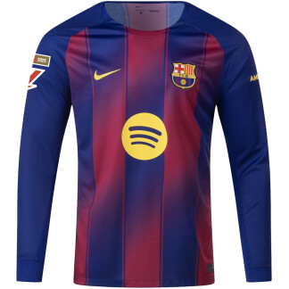 Lewandowski Barcelona 25/26 Home Long Sleeve Jersey