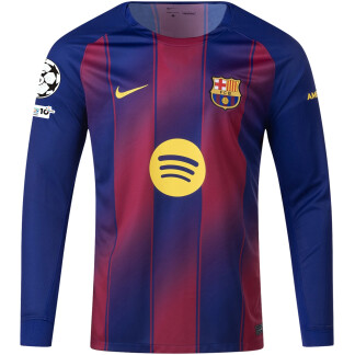 Barcelona 25/26 UCL Home Long Sleeve Jersey