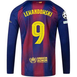 Lewandowski Barcelona 25/26 UCL Home Long Sleeve Jersey