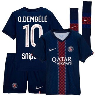 O. Dembélé PSG 25/26 Home Kids Kit