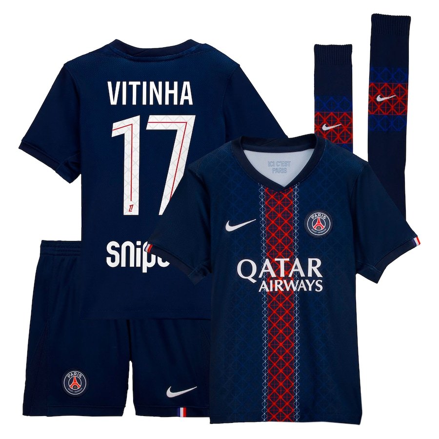 Vitinha-PSG-2526-Home-Kids-Kit