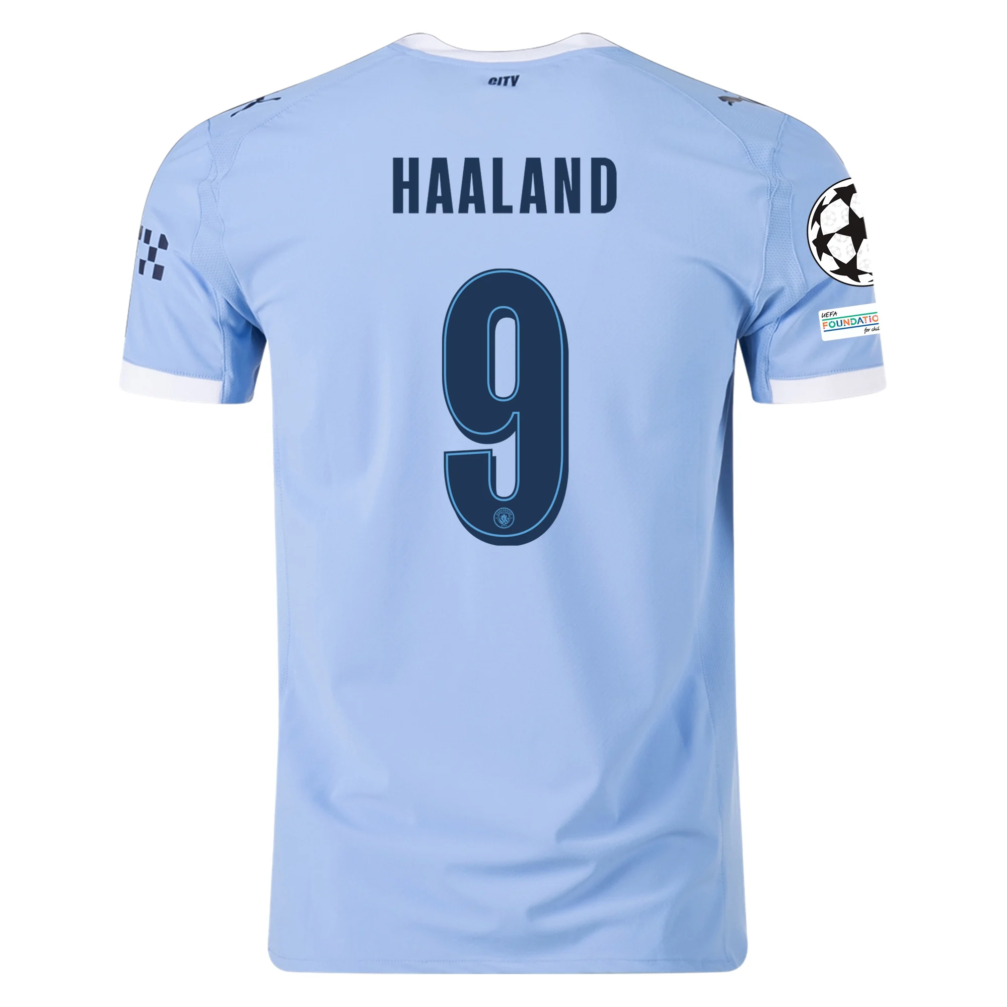Haaland Manchester City 25/26 UCL Authentic Home Jersey