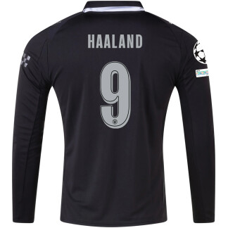 Haaland Manchester City 25/26 UCL Away Long Sleeve Jersey