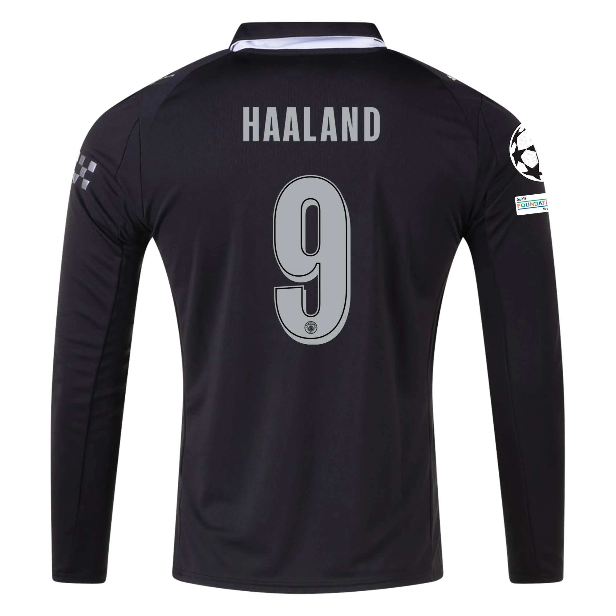 Haaland Manchester City 25/26 UCL Away Long Sleeve Jersey