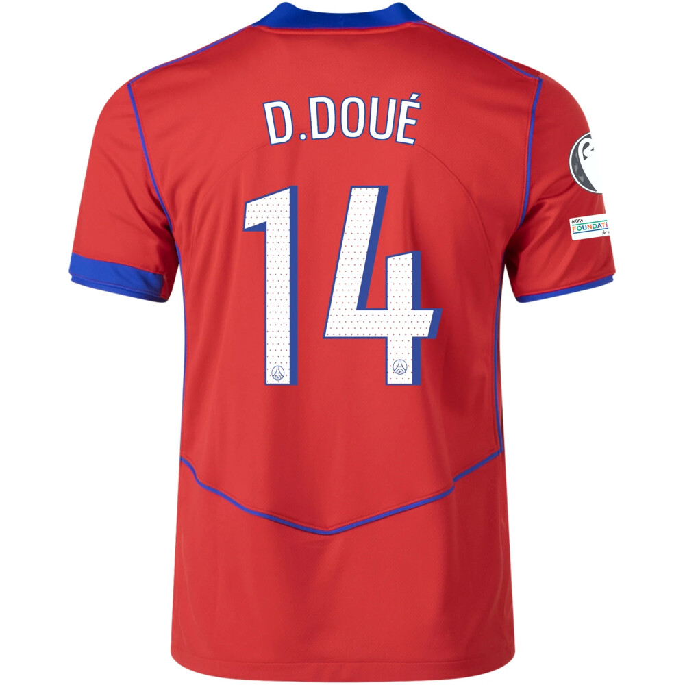 Flocage PSG Désiré Doué N°14 – Maillot Third UCL 2025/26 Adulte – Neuf