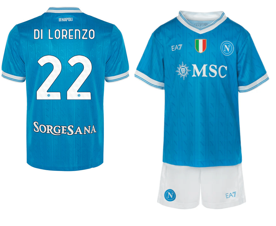 Di Lorenzo SSC Napoli 25/26 Home Kids Kit - JerseyMotion -