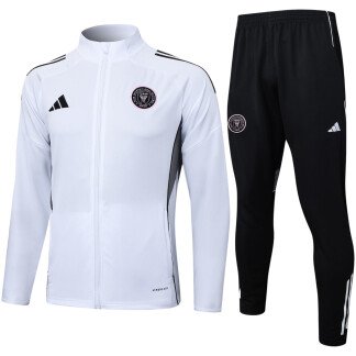 Inter Miami 25/26 Full-Zip White Tracksuit (Kids Sizing)