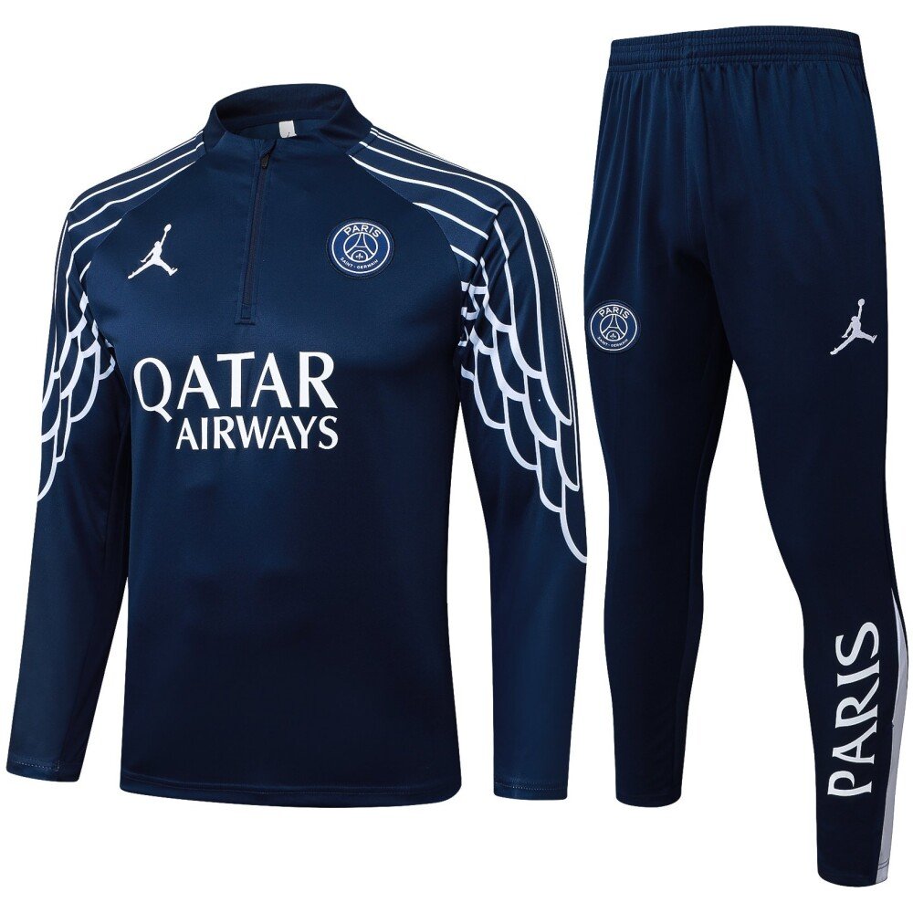 PSG トレーニングウェア　Mサイズ PSG 25/26 Black Half-Zip Training Tracksuit - JerseyMotion -
