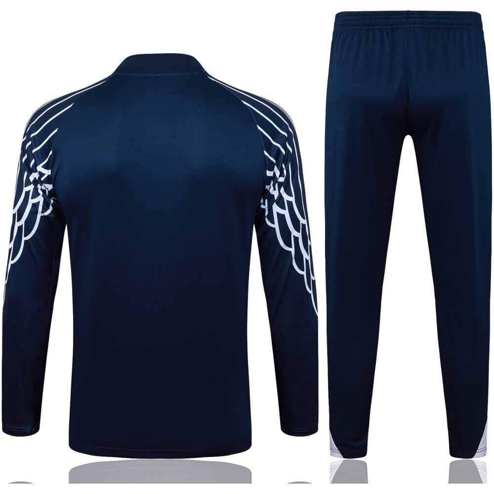 PSG 25/26 Black Half-Zip Training Tracksuit - JerseyMotion -