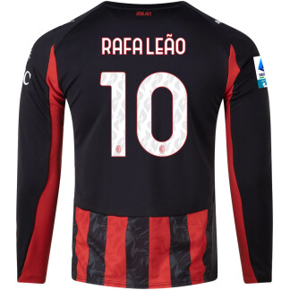 Rafa Leão AC Milan 25/26 Home Long Sleeve Jersey