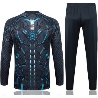 SSC Napoli 25/26 Half-Zip Training Tracksuit (Black/Teal)
