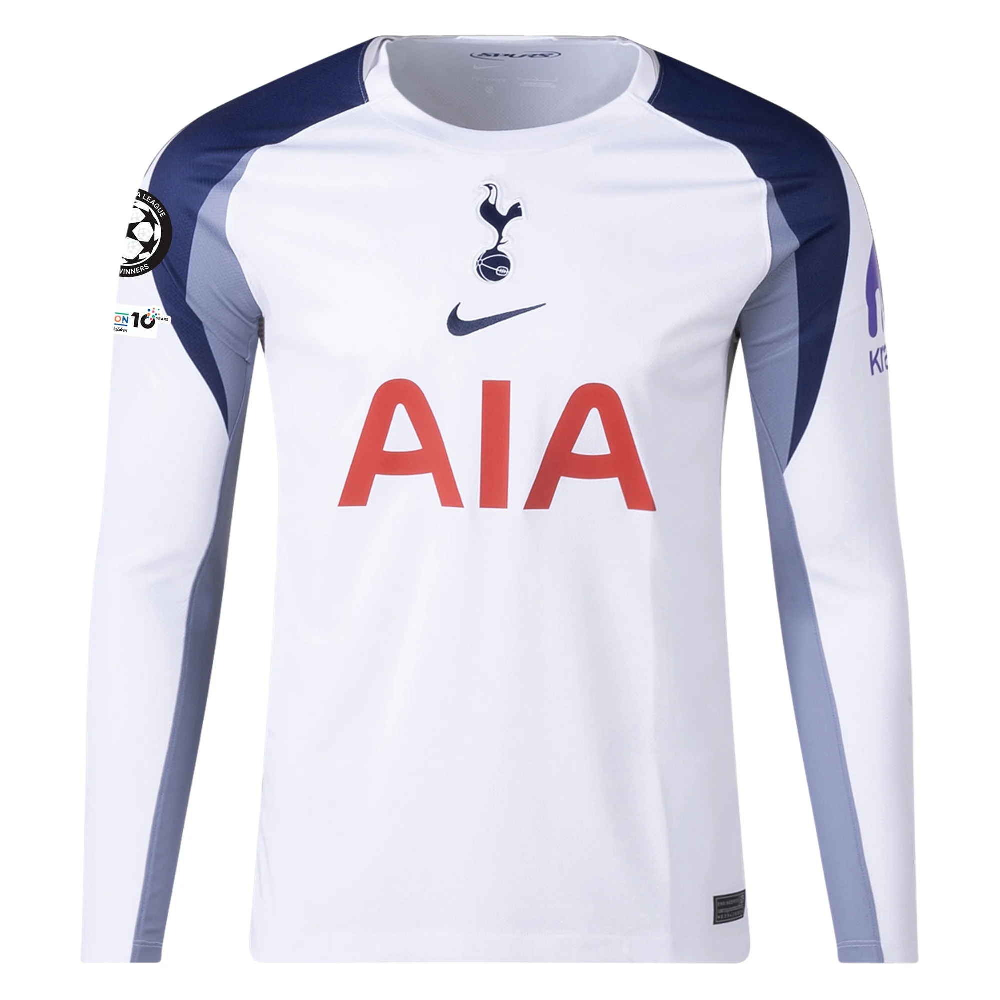 Tottenham 25/26 UCL Home Long Sleeve Jersey - JerseyMotion -