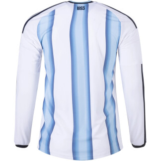Argentina 26/27 Authentic Home Long Sleeve Jersey