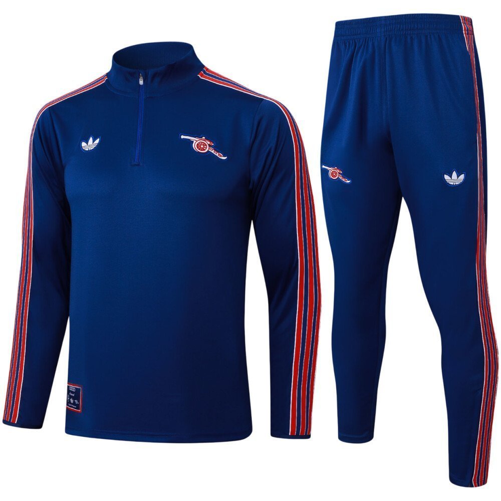Arsenal 24/25 Navy/Mint Half-Zip Tracksuit (Kids Sizing