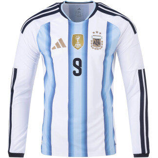 J. Alvarez Argentina 26/27 Authentic Home Long Sleeve Jersey