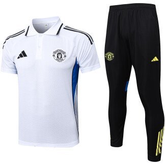 Manchester United 25/26 White Training Polo Set