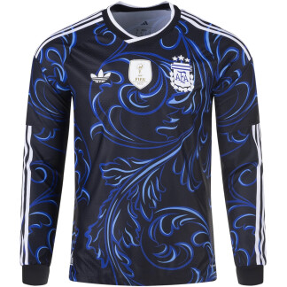 Argentina 26/27 Authentic Away Long Sleeve Jersey