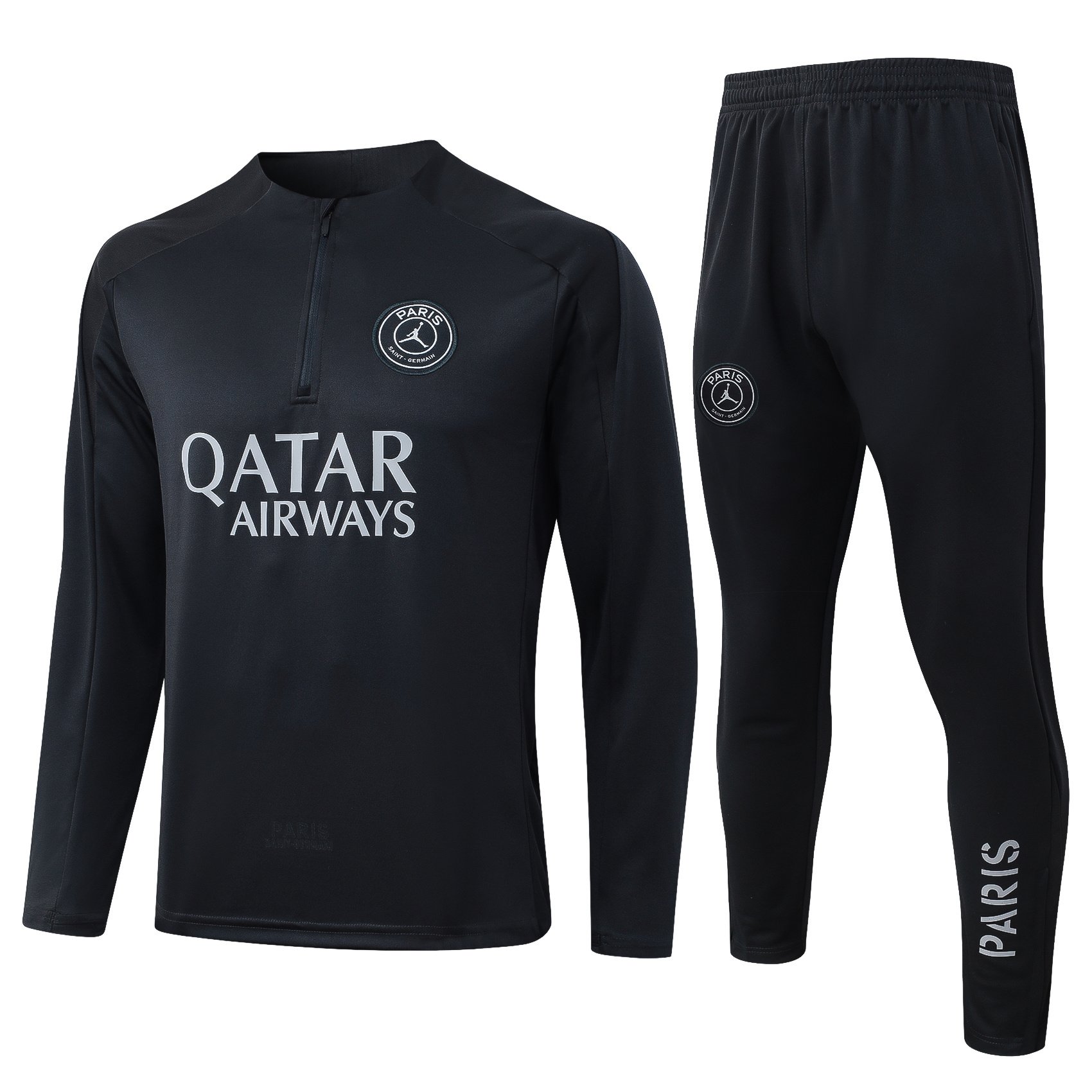 PSG トレーニングウェア PSG 25/26 Black Half-Zip Training Tracksuit - JerseyMotion -
