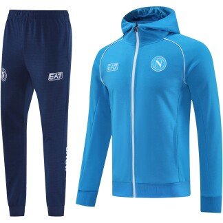 SSC Napoli 25/26 Blue Hooded Tracksuit