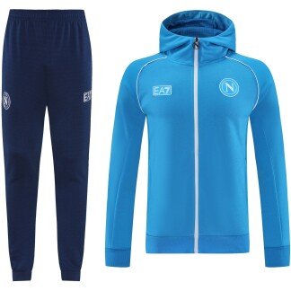 SSC Napoli 25/26 Blue Hooded Tracksuit