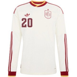 Pedri Spain 26/27 Authentic Away Long Sleeve Jersey