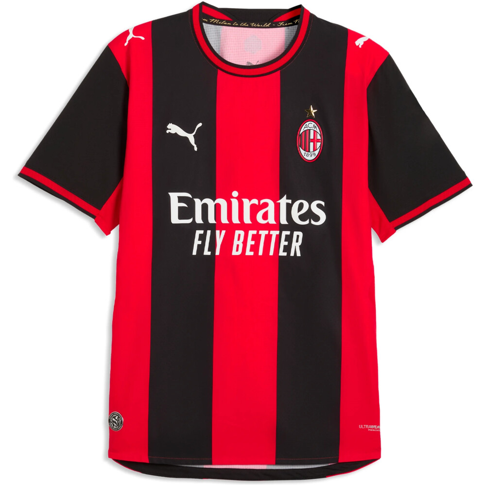 ウェア  AC Milan 100th replica uniform AC Milan x Off-White 24/25 Limited Edition Fourth Jersey (Black