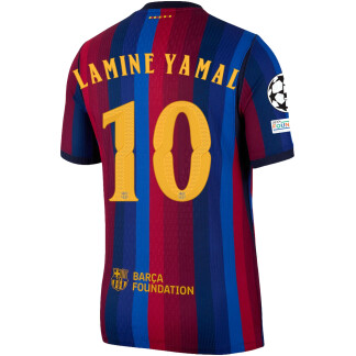 Lamine Yamal Barcelona 26/27 UCL Authentic Home Jersey
